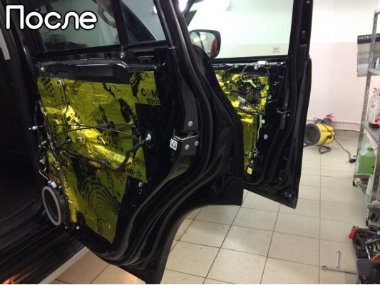 Шумоизоляция пола, арок, дверей и багажника